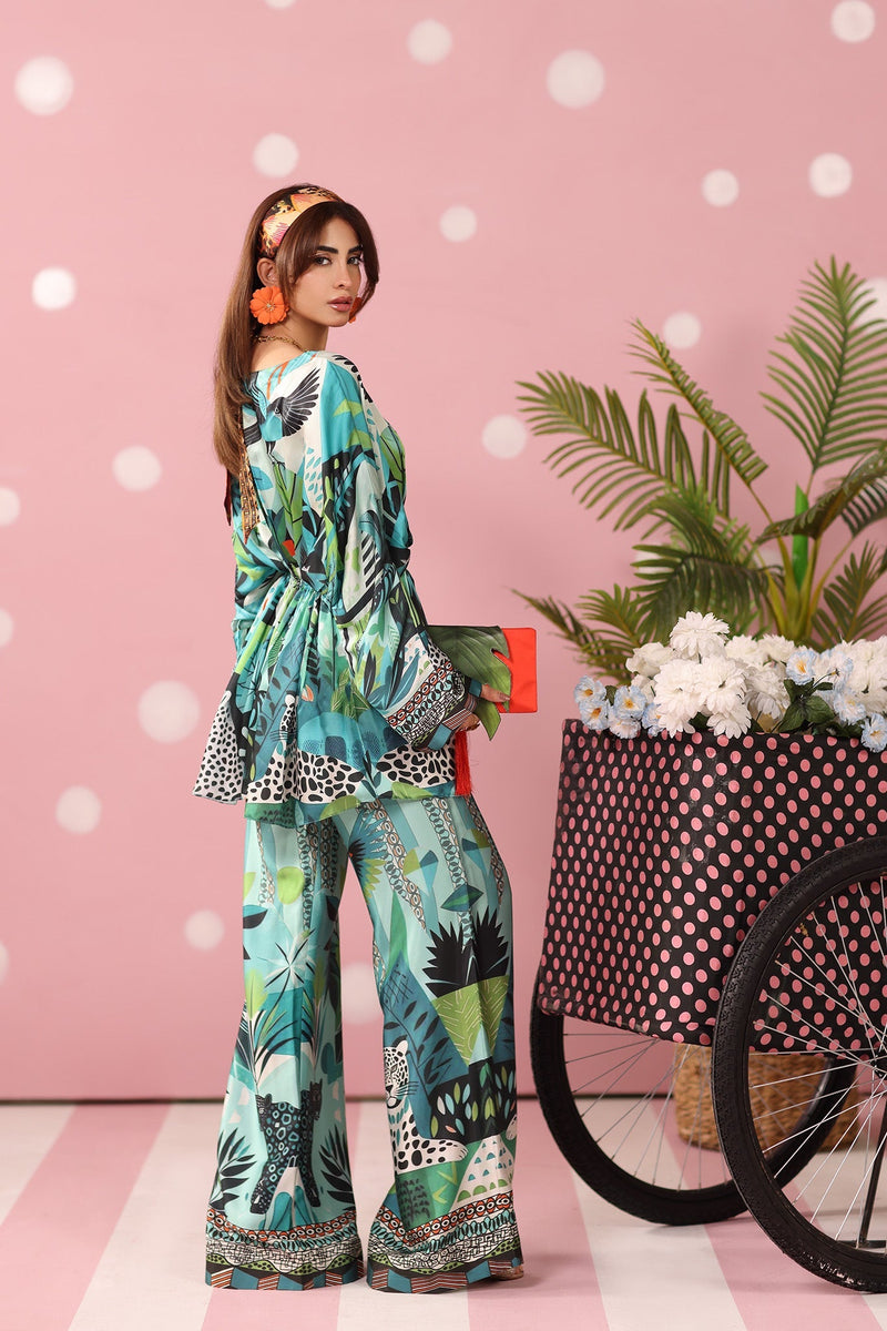 Musferah Saad | Resort Collection | Azure Ambush by Musferah Saad - Designer Dress  - Type : Ladies Clothes - Available at Libayah - 100% Original 