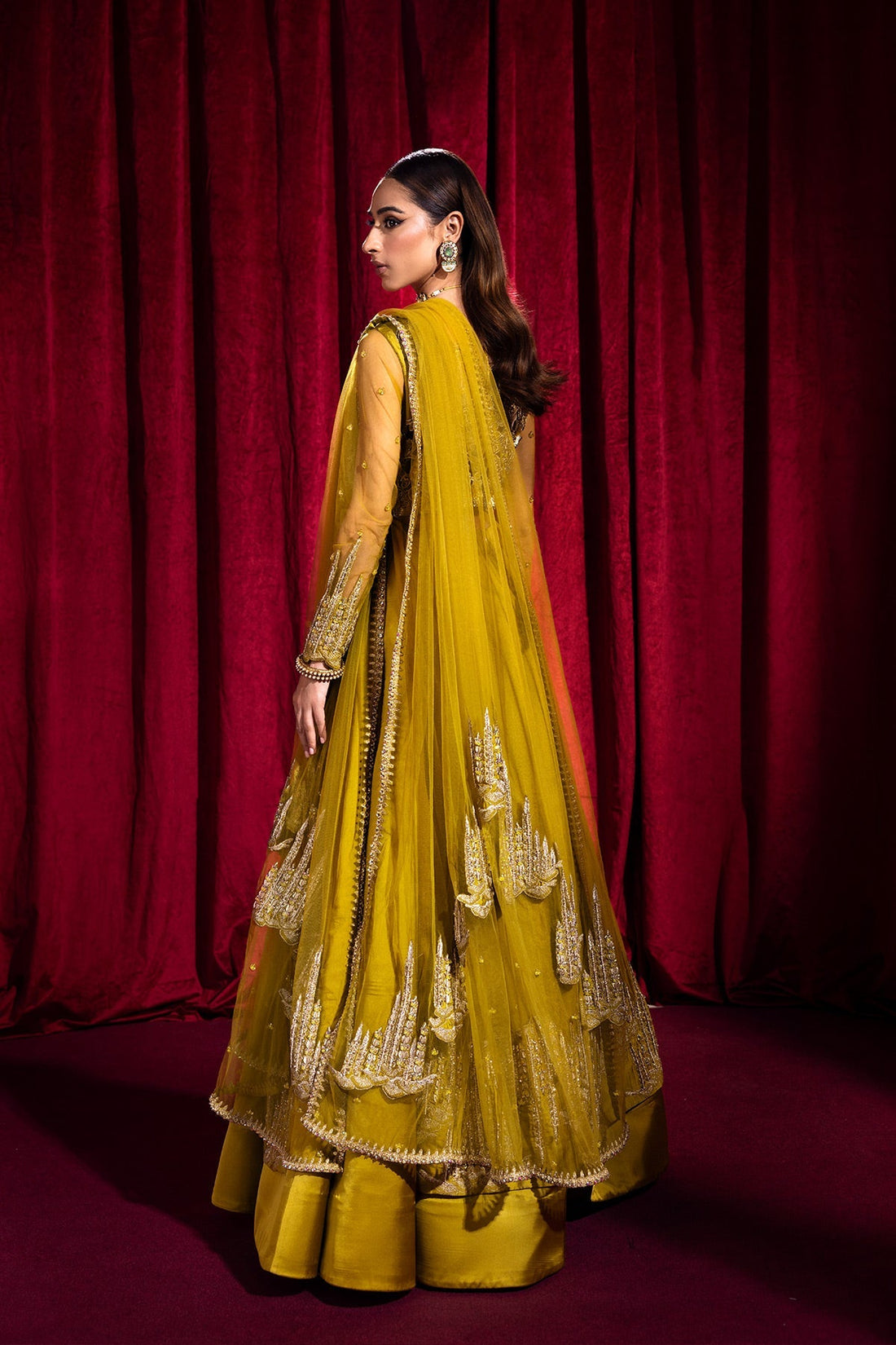 Mina Kashif | Luxury Pret | Saffron by Mina Kashif - Designer Dress - Type: Formal - Available at Libayah - 100% Original