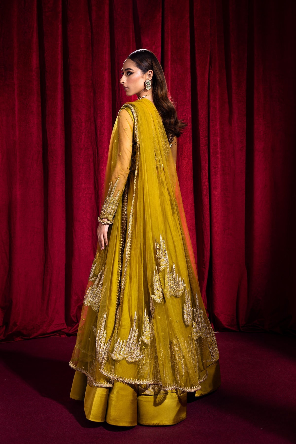 Mina Kashif | Luxury Pret | Saffron by Mina Kashif - Designer Dress - Type: Formal - Available at Libayah - 100% Original
