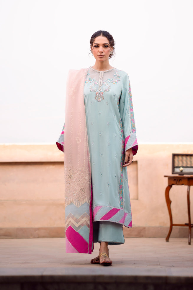 Fozia Khalid | Kahani Silk Luxury Dresses | Amber by Fozia Khalid - Designer Dress - Type: Ladies Clothes - Available at Libayah - 100% Original