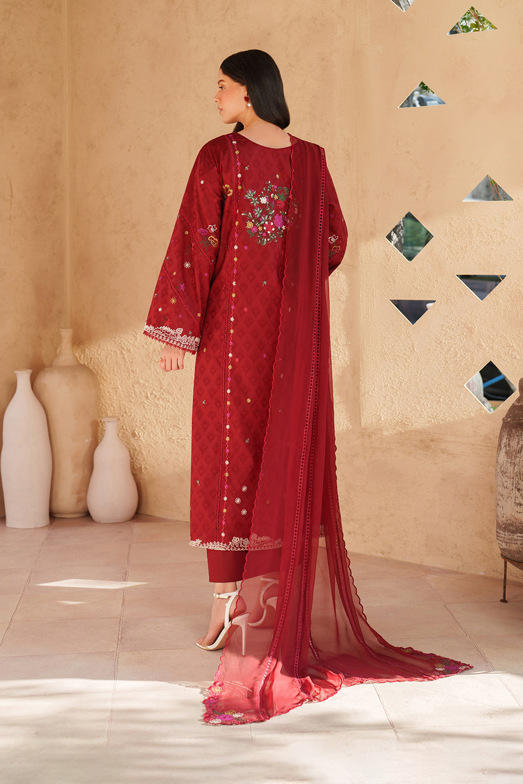 Iznik | Eid lawn | EL-02 Embroidered Lawn by Iznik - Designer Dress  - Type : Ladies Clothes - Available at Libayah - 100% Original 
