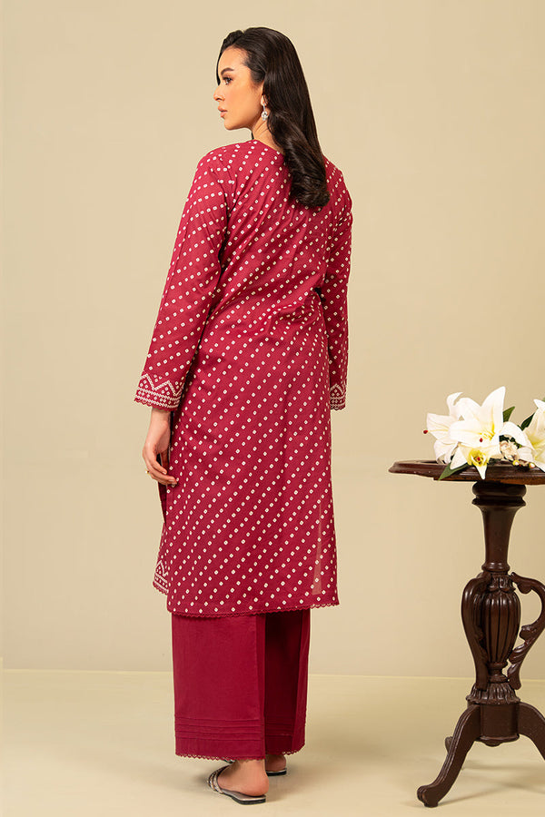 Cross Stitch | Daily Wear | CARDINAL CARMINE by Cross Stitch - Designer Dress - Type: Casuals - Available at Libayah - 100% Original