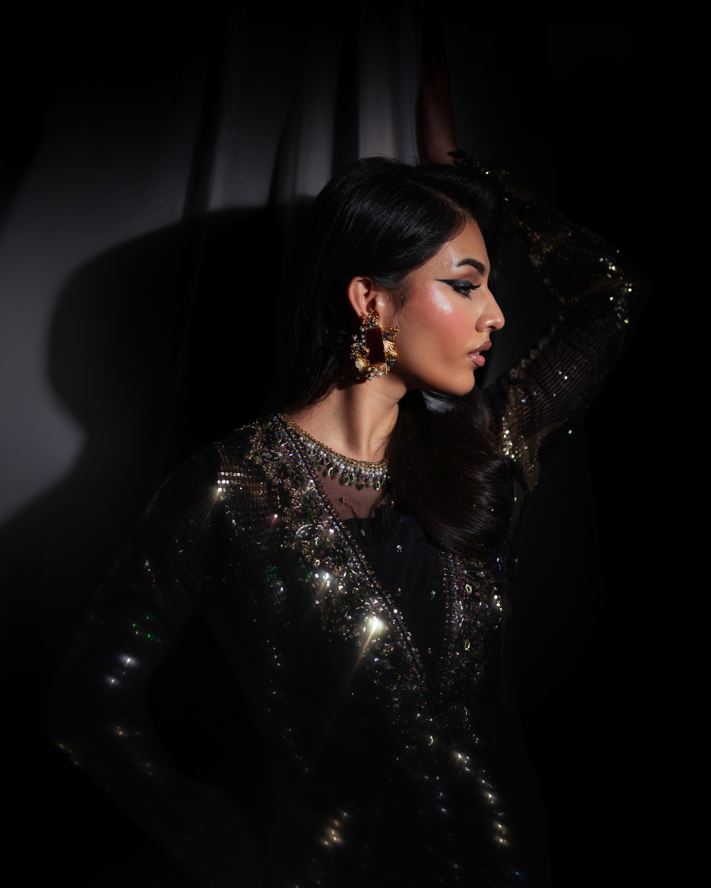 Vasal | Zyra Luxe Pret 26 | Midnight dazzle by Vasal - Designer Dress  - Type : Ladies Clothes - Available at Libayah - 100% Original 