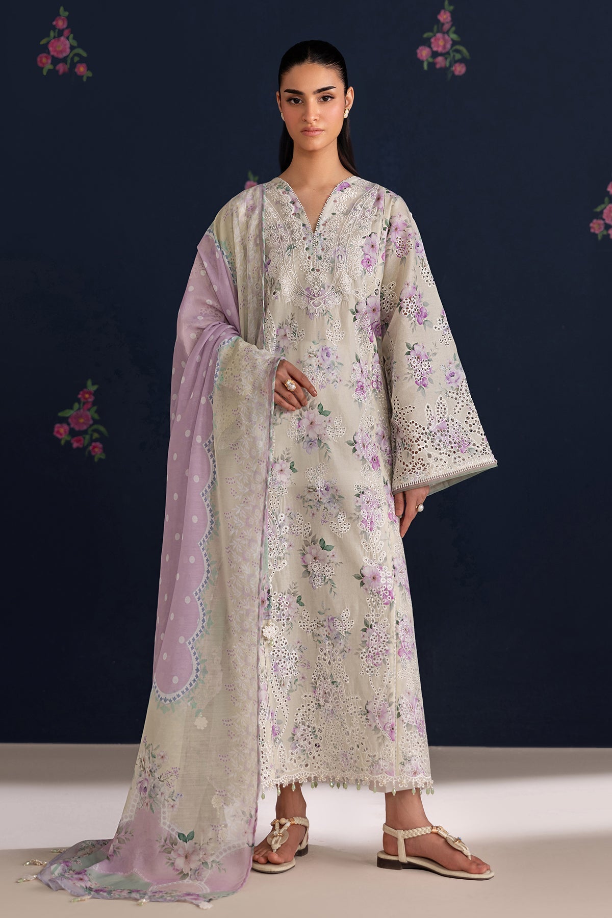 Baroque | Luxury Summer Pret | UF-4470 by Baroque - Designer Dress  - Type : Ladies Clothes - Available at Libayah - 100% Original 