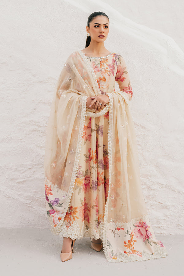 Baroque | Luxury Pret 25 | EMBROIDERED COTTON PATTI PR-1091 by Baroque - Designer Dress  - Type : Ladies Clothes - Available at Libayah - 100% Original 