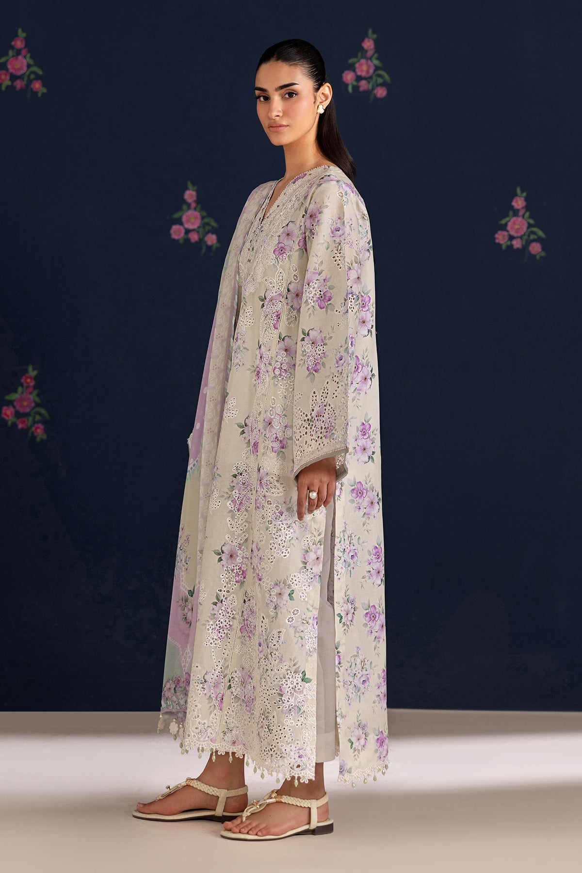Baroque | Luxury Summer Pret | UF-4470 by Baroque - Designer Dress  - Type : Ladies Clothes - Available at Libayah - 100% Original 