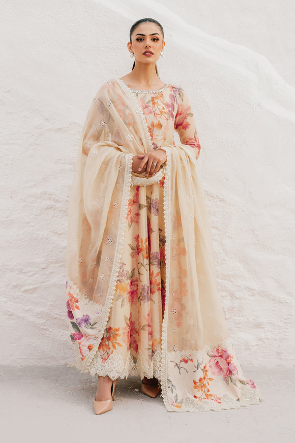 Baroque | Luxury Pret 25 | EMBROIDERED COTTON PATTI PR-1091 by Baroque - Designer Dress  - Type : Ladies Clothes - Available at Libayah - 100% Original 