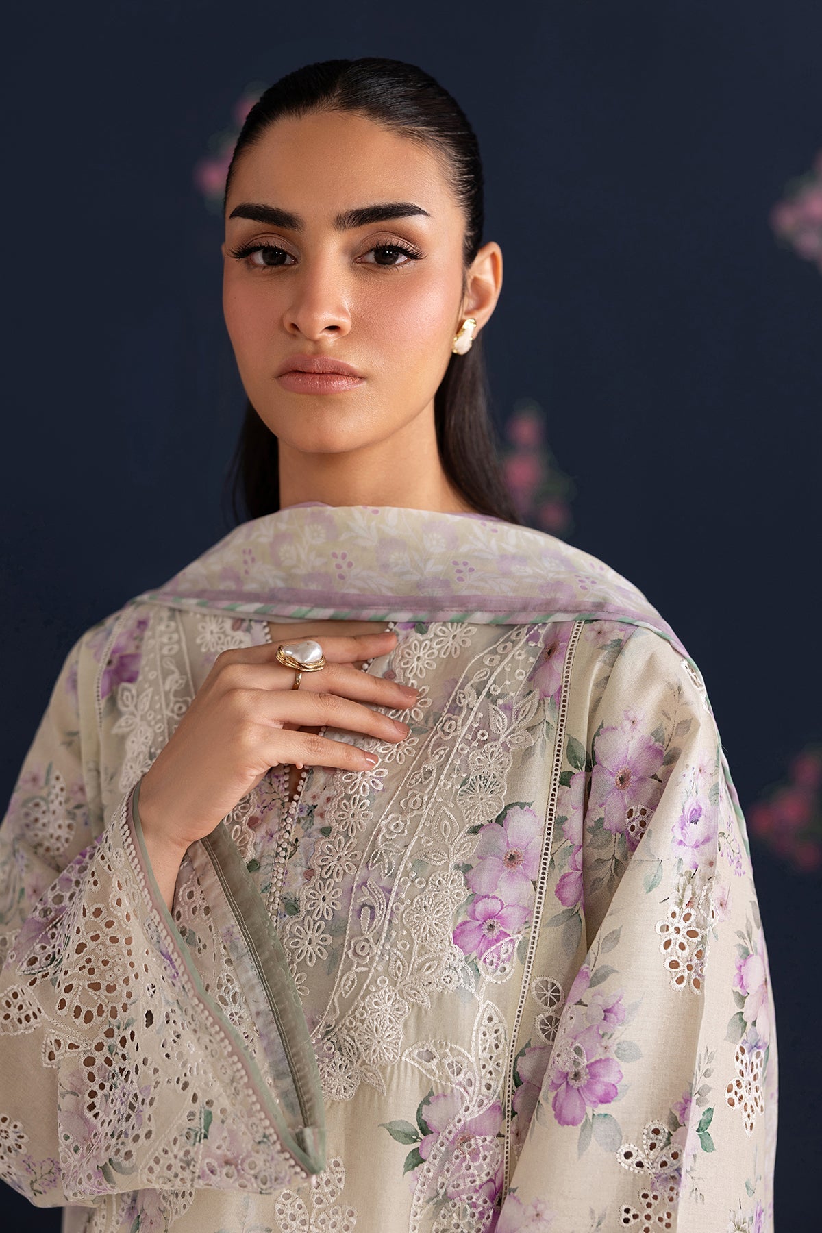 Baroque | Luxury Summer Pret | UF-4470 by Baroque - Designer Dress  - Type : Ladies Clothes - Available at Libayah - 100% Original 