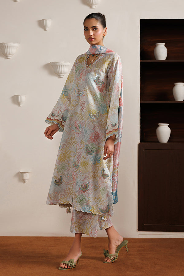 Baroque | Luxury Summer Pret | UF-4526 by Baroque - Designer Dress  - Type : Ladies Clothes - Available at Libayah - 100% Original 