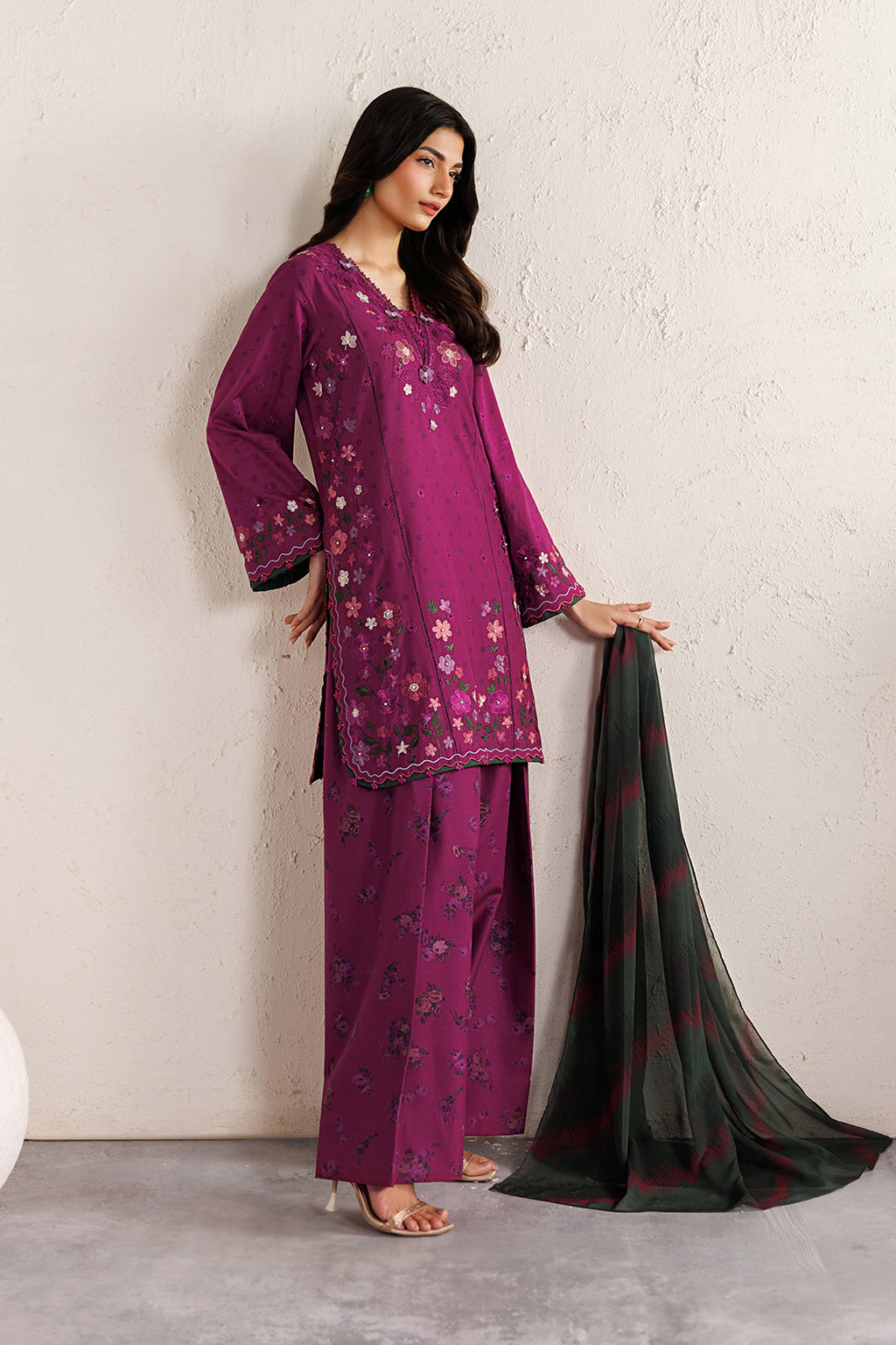 Iznik | Festive lawn 26 | IBE-01 Embroidered Lawn by Iznik - Designer Dress  - Type : Ladies Clothes - Available at Libayah - 100% Original 