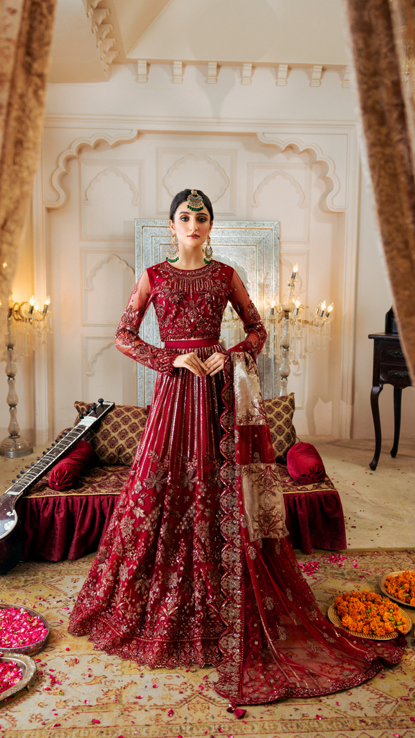 Zebtan | Zircon Wedding Formals | ANARKALI ZQ-09 by Zebtan - Designer Dress - Type: Ladies Clothes - Available at Libayah - 100% Original
