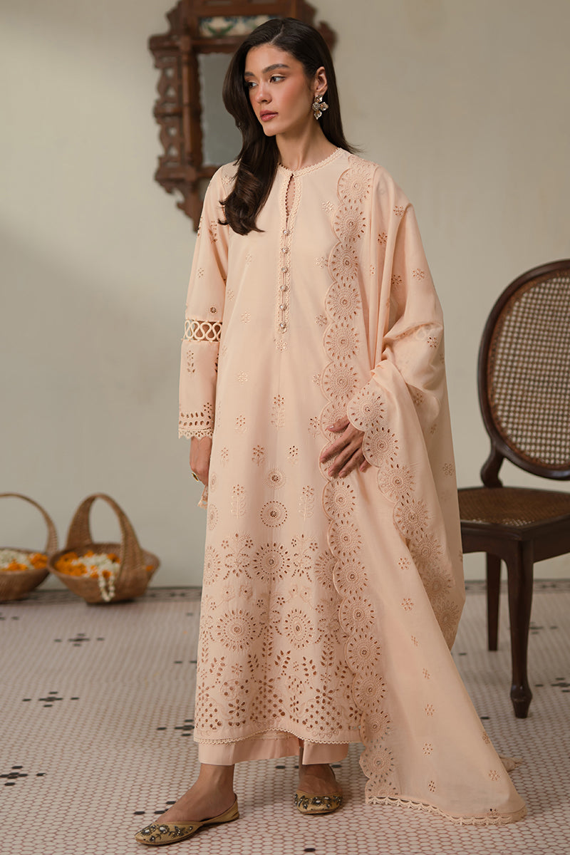 Cross Stitch | Chikankari Lawn 24 | PEARLED IVORY by Cross Stitch - Designer Dress - Type: Ladies Clothes - Available at Libayah - 100% Original
