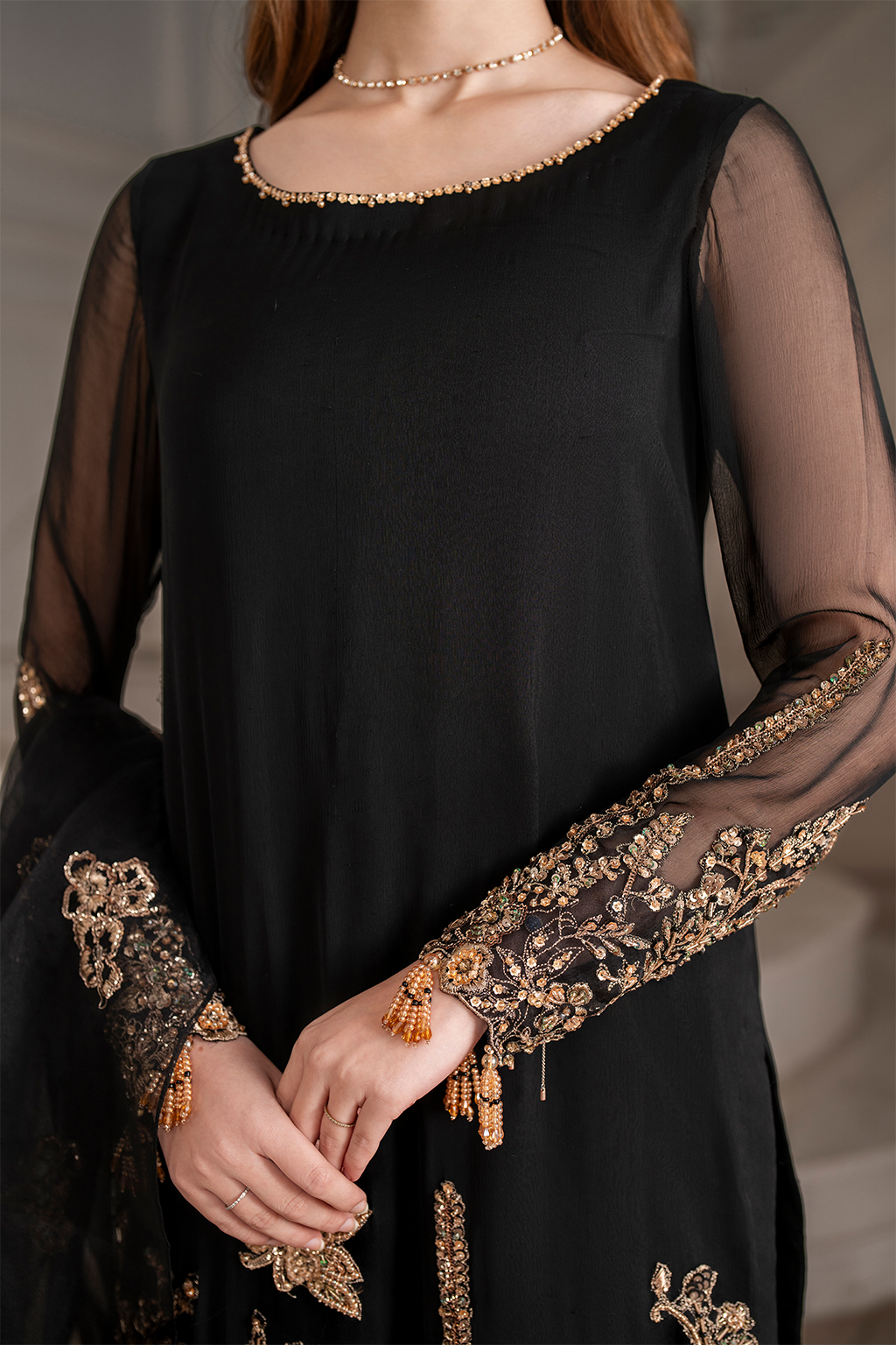 Iznik | Festive Formal |  UE-417 Embroidered Chiffon by Iznik - Designer Dress  - Type : Ladies Clothes - Available at Libayah - 100% Original 