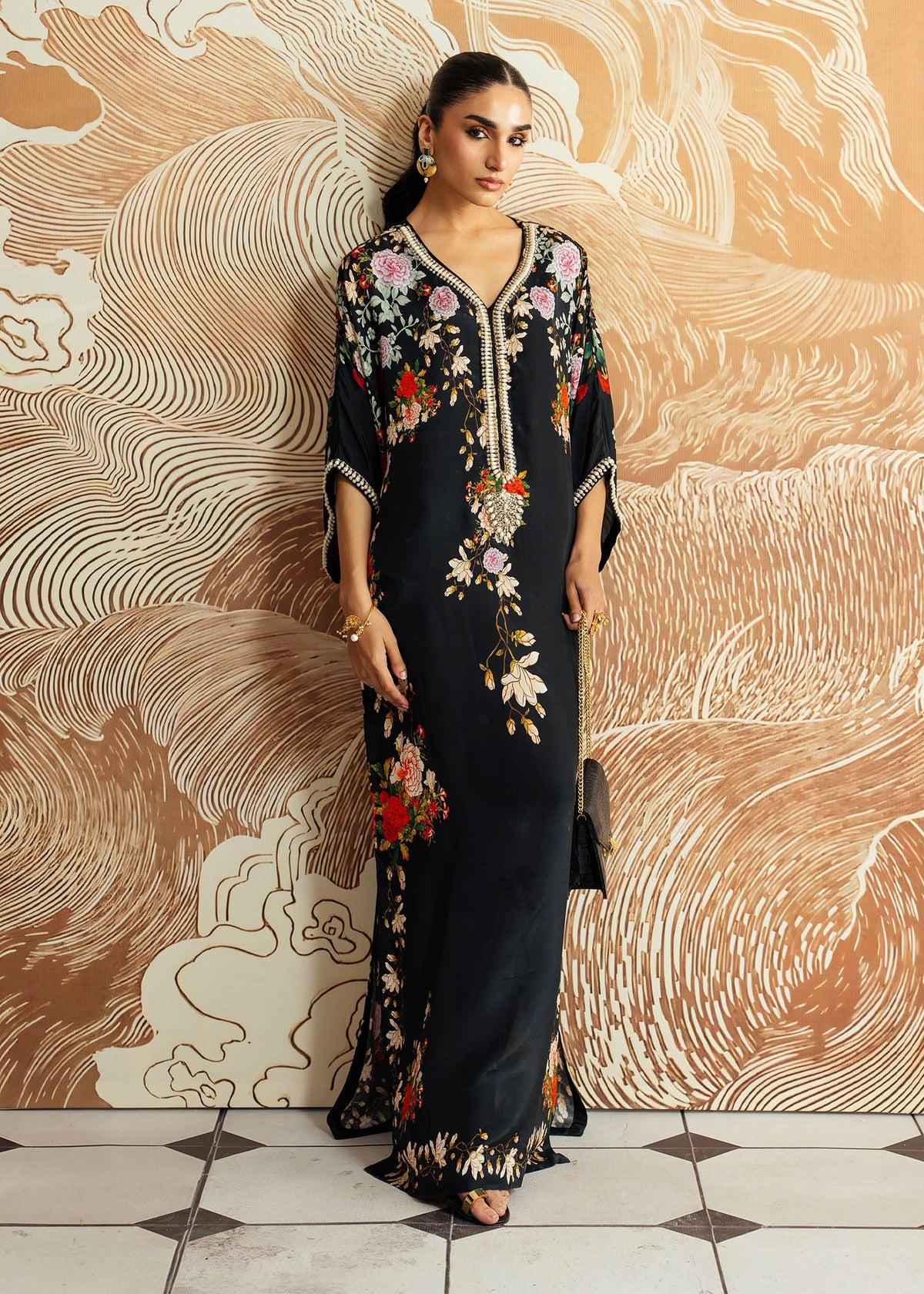 Onyx Garden – authentic Pakistani formal dress from the Mahgul Whispers of Silk collection for women in the UK