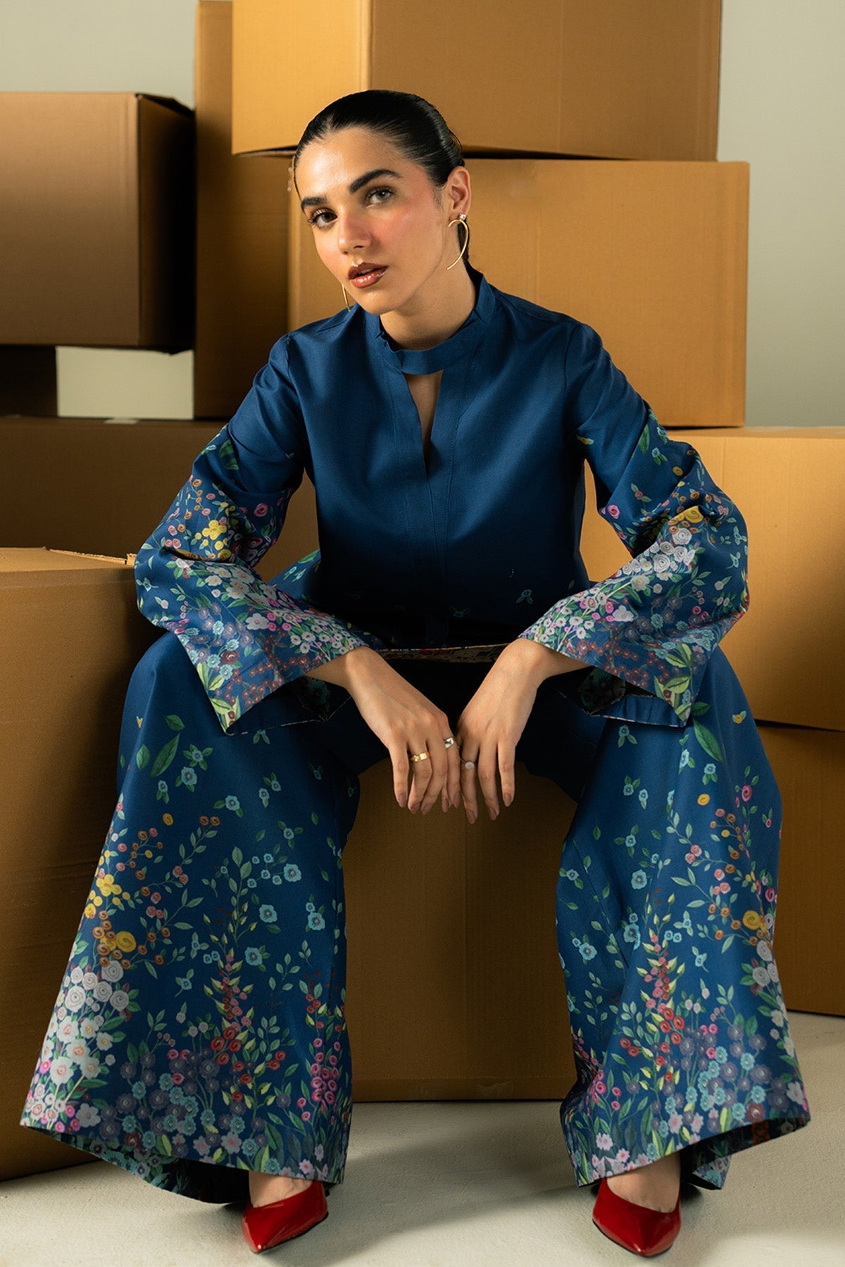 Afrozeh | Coords 25 | Muted by Afrozeh - Designer Dress  - Type : Ladies Clothes - Available at Libayah - 100% Original 