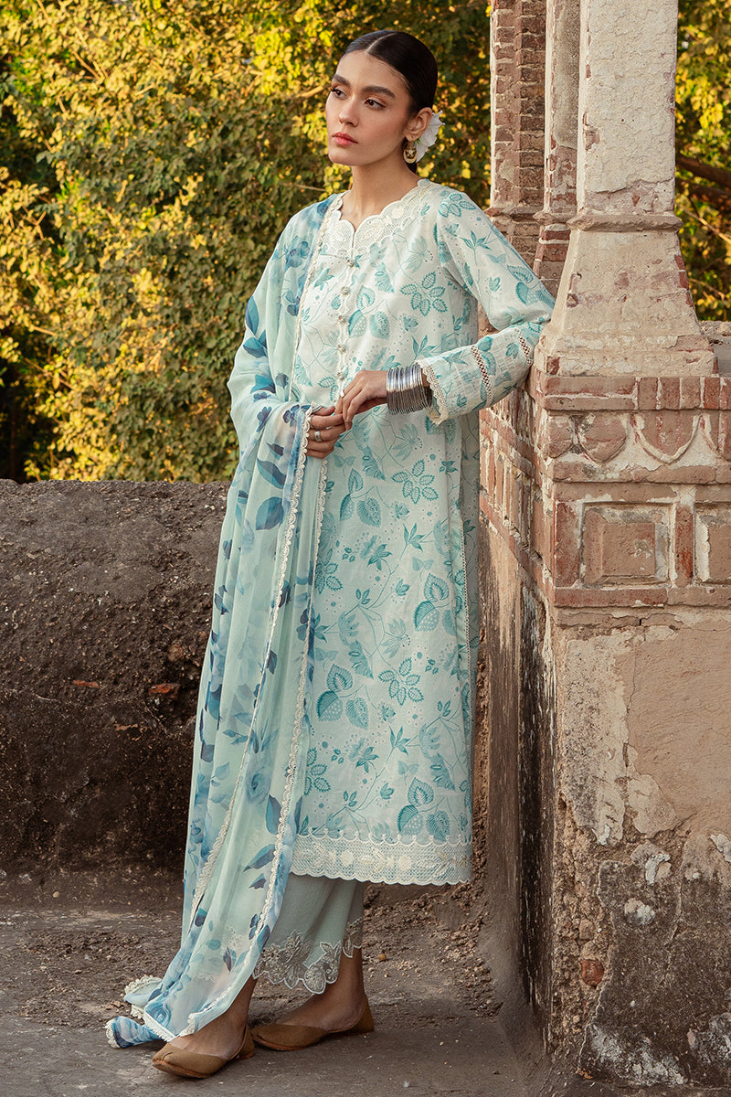 Cross Stitch | Premium Lawn 24 | WHISPERING DOVE by Cross Stitch - Designer Dress - Type: Ladies Clothes - Available at Libayah - 100% Original