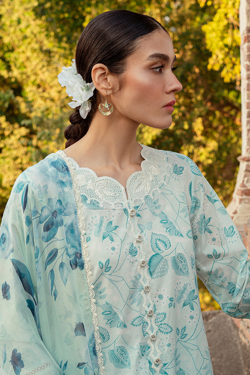 Cross Stitch | Premium Lawn 24 | WHISPERING DOVE by Cross Stitch - Designer Dress - Type: Ladies Clothes - Available at Libayah - 100% Original