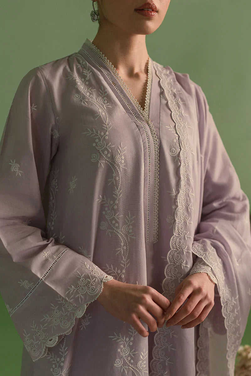 Cross Stitch | Chikankari Lawn | LILAC BLOOM