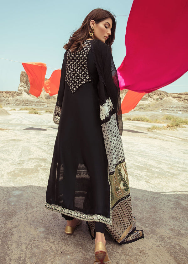 Saira Shakira | Luxury Pret | Black Beauty by Saira Shakira - Designer Dress  - Type : Ladies Clothes - Available at Libayah - 100% Original 