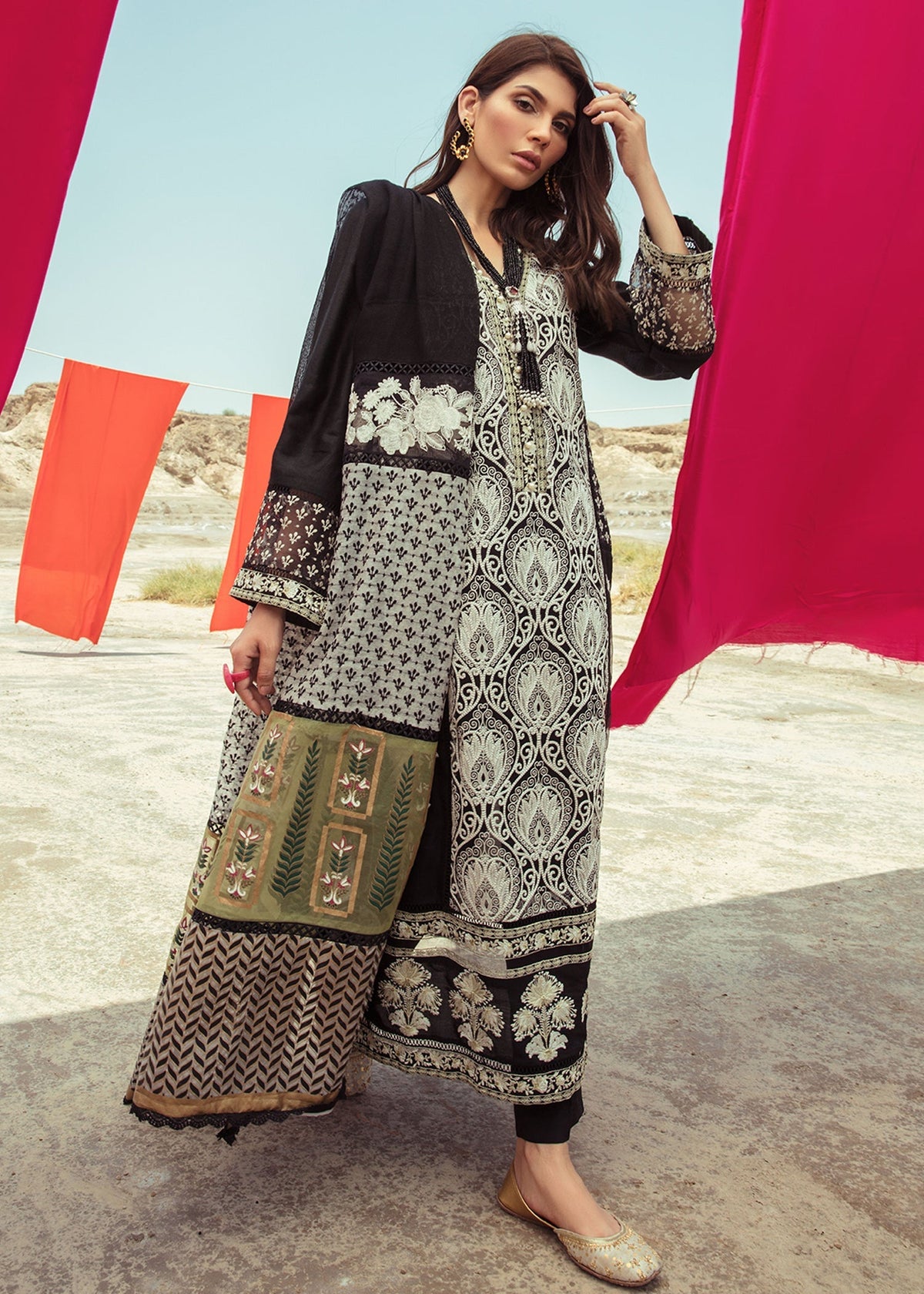 Saira Shakira | Luxury Pret | Black Beauty by Saira Shakira - Designer Dress  - Type : Ladies Clothes - Available at Libayah - 100% Original 