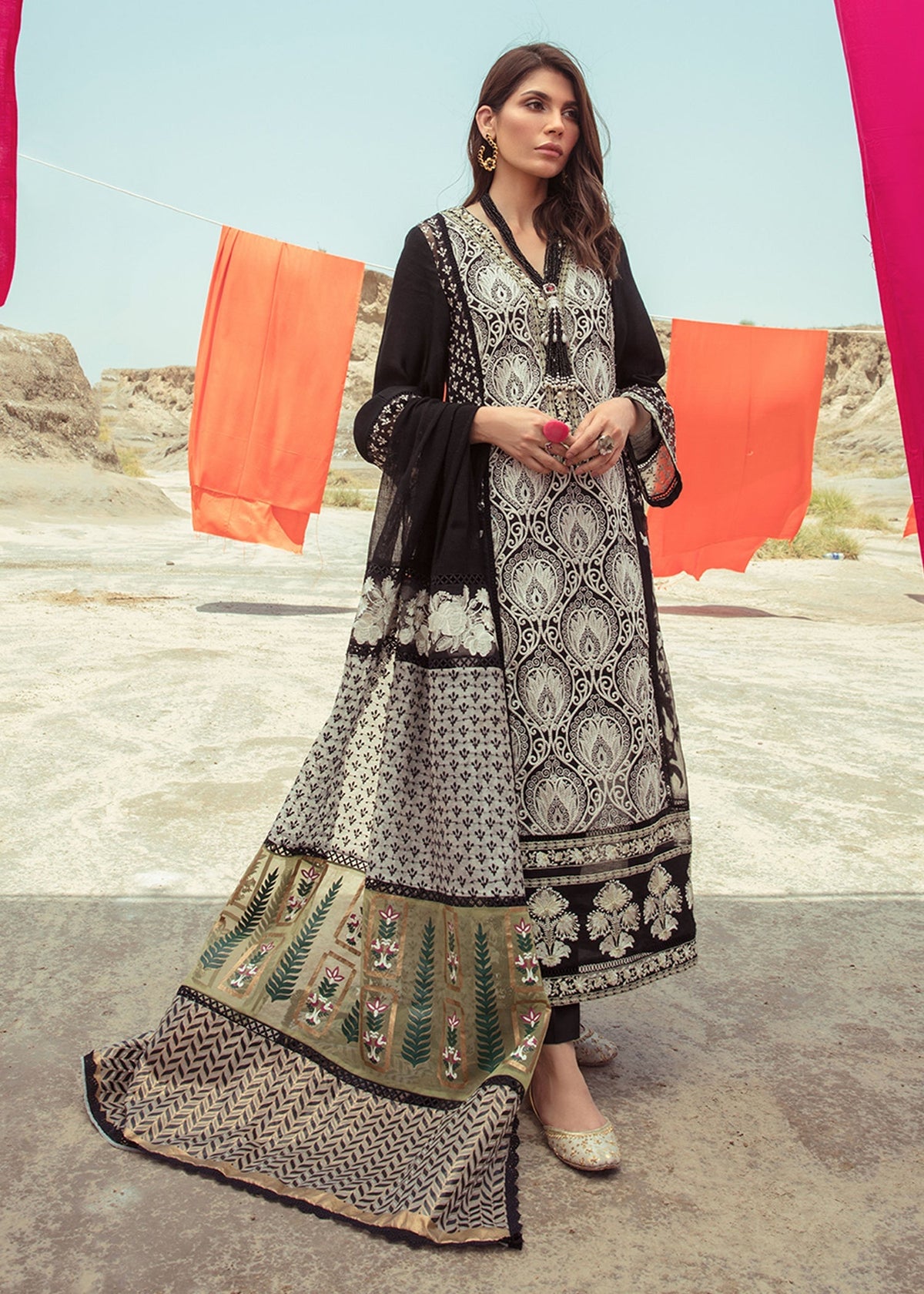 Saira Shakira | Luxury Pret | Black Beauty by Saira Shakira - Designer Dress  - Type : Ladies Clothes - Available at Libayah - 100% Original 