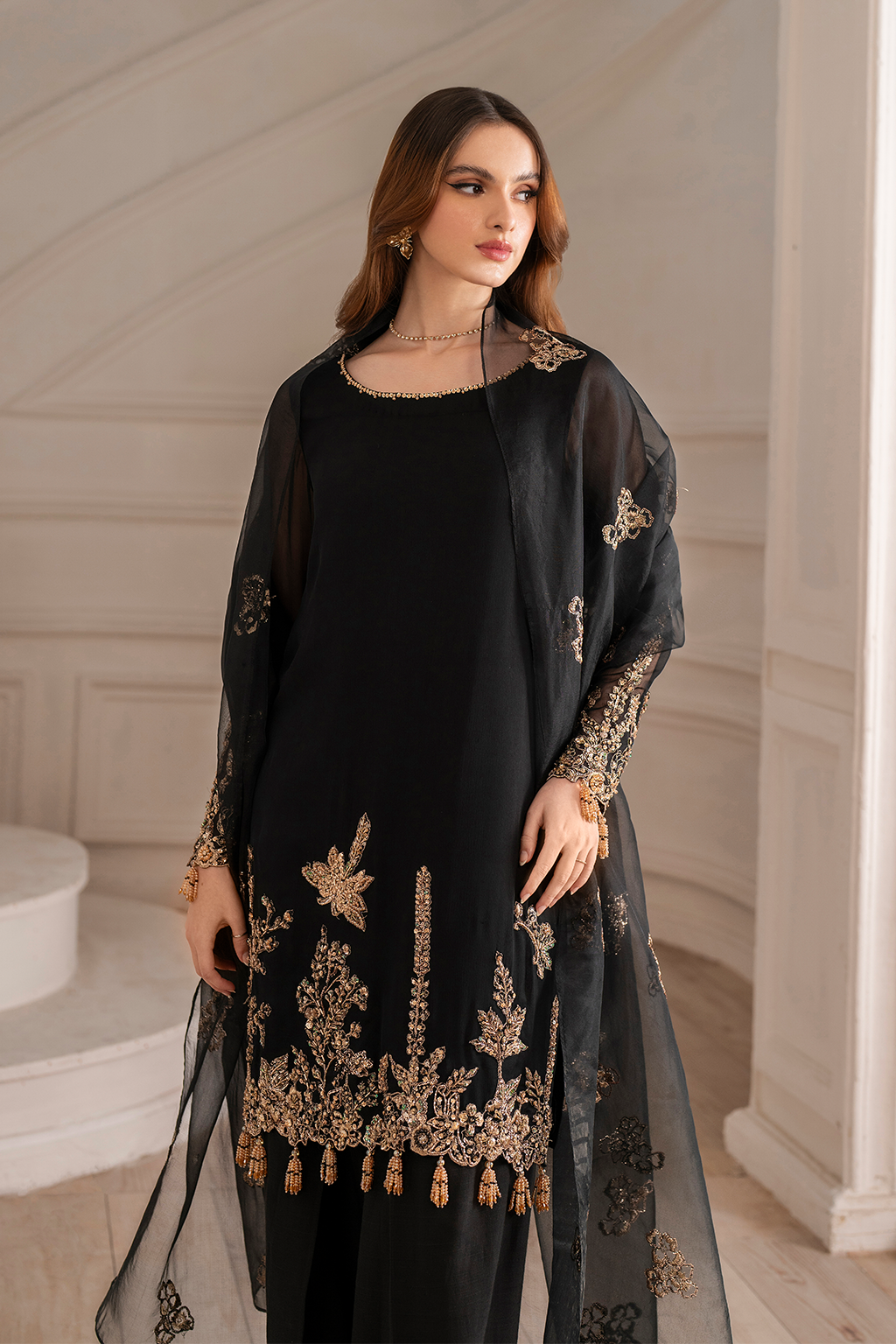 Iznik | Festive Formal |  UE-417 Embroidered Chiffon by Iznik - Designer Dress  - Type : Ladies Clothes - Available at Libayah - 100% Original 
