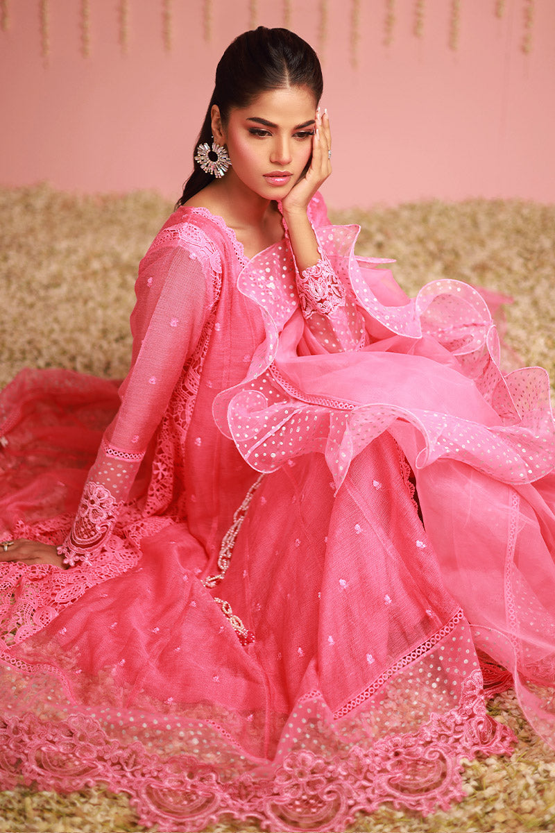 Chic Ophicial | Ruffles Collection | Candy pink Angrakha by Chic Ophicial - Designer Dress - Type: Ladies Clothes - Available at Libayah - 100% Original