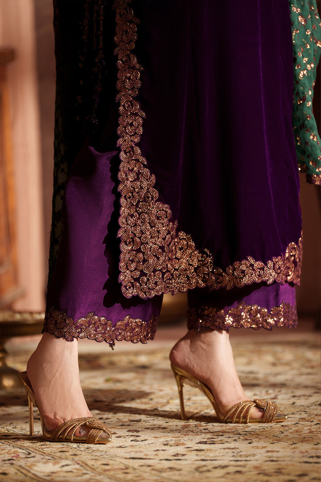 Iznik | Velvet 25 | IV-57 Embroidered Velvet by Iznik - Designer Dress - Type : Ladies Clothes - Available at Libayah - 100% Original 
