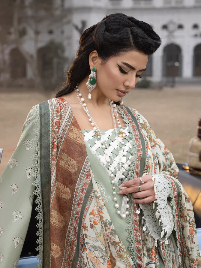 Faiza Faisal | Maya Luxury Lawn | Elena by Faiza Faisal - Designer Dress - Type: Ladies Clothes - Available at Libayah - 100% Original