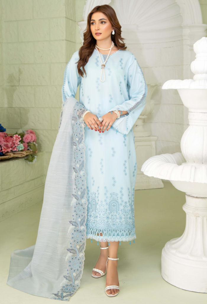 Humdum | Baad e Baharan Lawn | Baad e Baharan - D02 by HumDum - Designer Dress - Type: Ladies Clothes - Available at Libayah - 100% Original