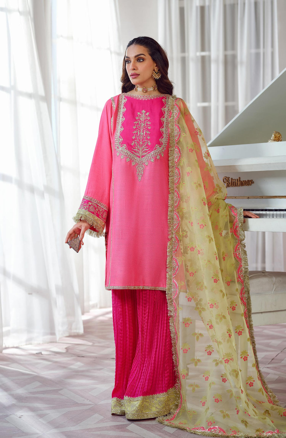 Mina Kashif | Luxury Pret | MK23-11 by Mina Kashif - Designer Dress - Type: Formal - Available at Libayah - 100% Original