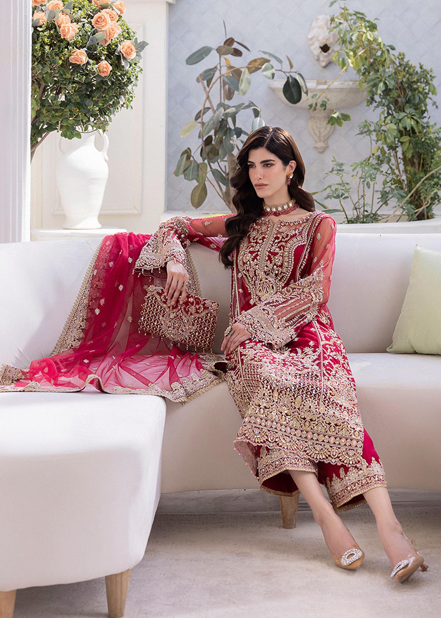 Kanwal Malik | Wedding Formals and Bridals | Crimson by Kanwal Malik - Designer Dress - Type: Ladies Clothes - Available at Libayah - 100% Original