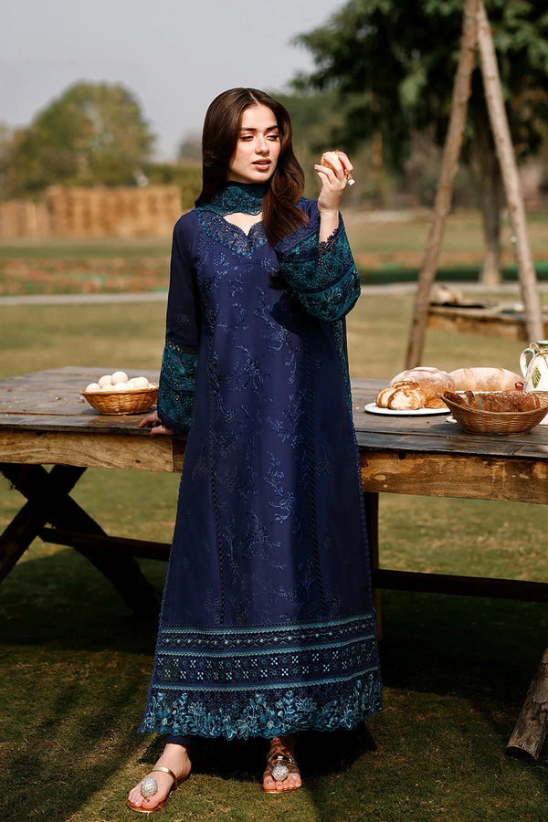 Azure | Luxury Lawn 26 | Blueberry by Azure - Designer Dress  - Type : Ladies Clothes - Available at Libayah - 100% Original 