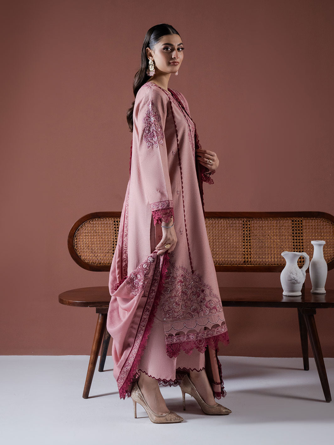 Faiza Faisal | Winter Edit 2024 | LEENA by Faiza Faisal - Designer Dress - Type: Ladies Clothes - Available at Libayah - 100% Original