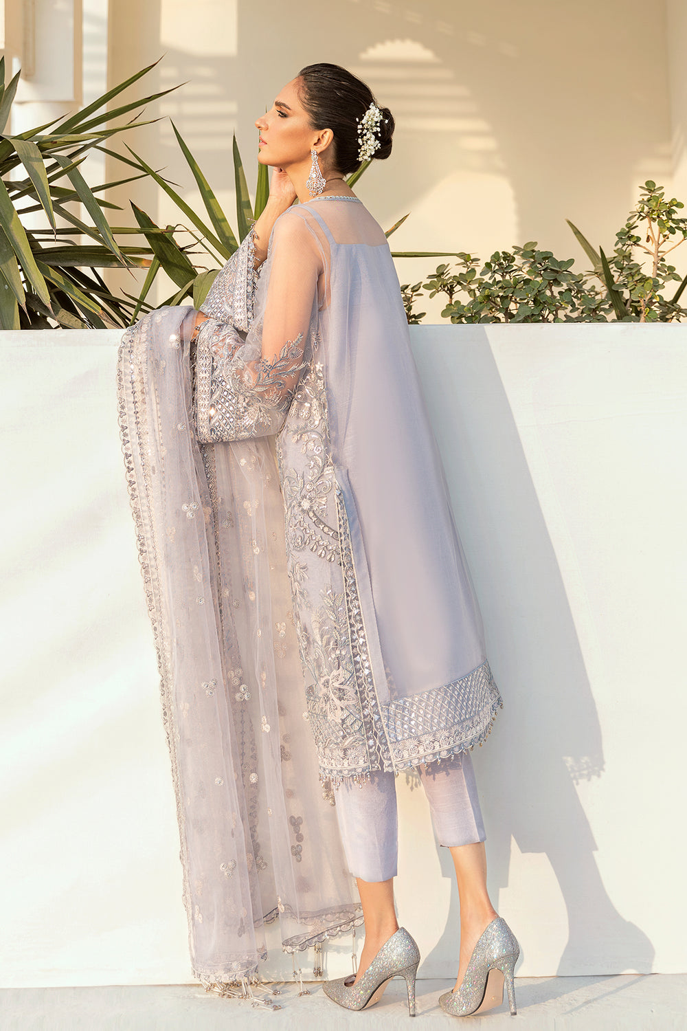 Baroque | Formals Collection | EMBROIDERED NET UF-74 by Baroque - Designer Dress  - Type : Ladies Clothes - Available at Libayah - 100% Original 