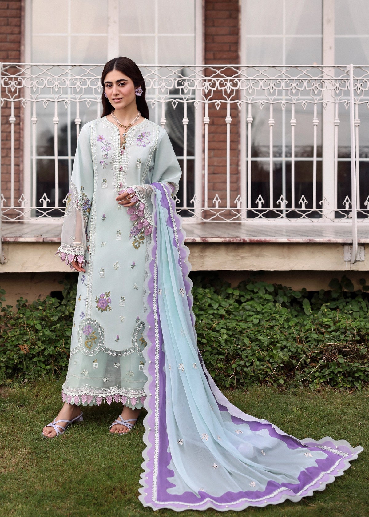 Sardinia | Embroidered Lawn Edit 26 | Misty Morning by Sardinia - Designer Dress  - Type : Ladies Clothes - Available at Libayah - 100% Original 