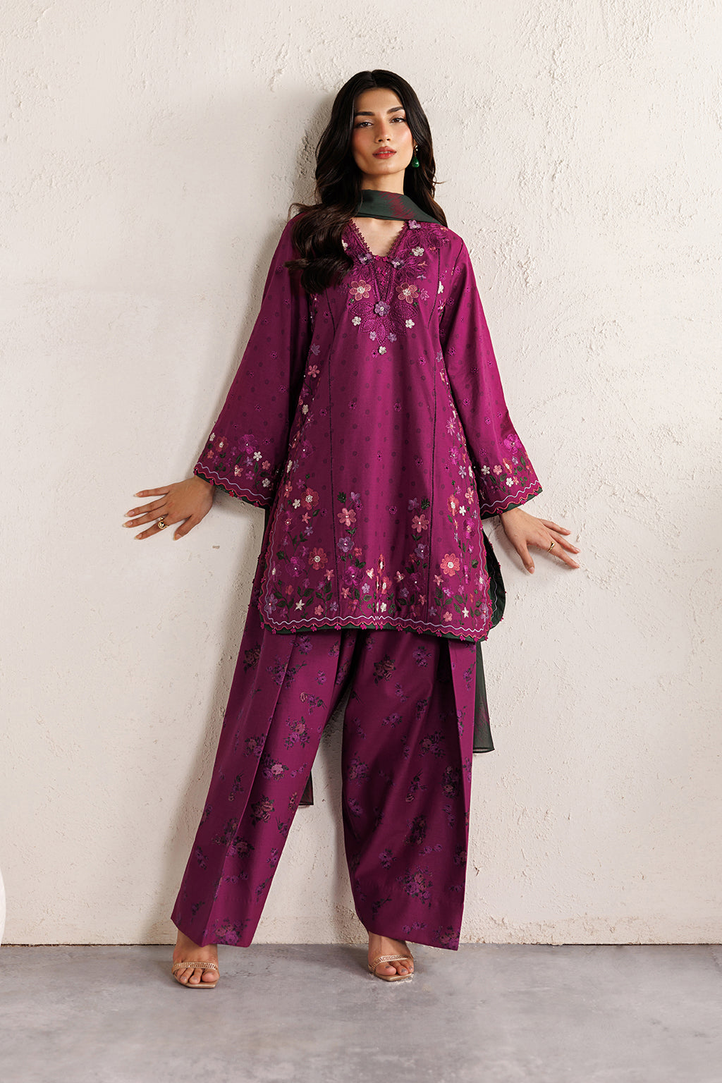 Iznik | Festive lawn 26 | IBE-01 Embroidered Lawn by Iznik - Designer Dress  - Type : Ladies Clothes - Available at Libayah - 100% Original 