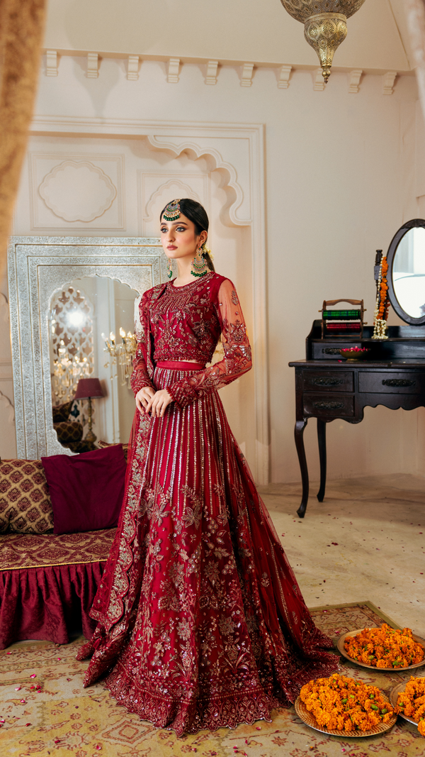 Zebtan | Zircon Wedding Formals | ANARKALI ZQ-09 by Zebtan - Designer Dress - Type: Ladies Clothes - Available at Libayah - 100% Original