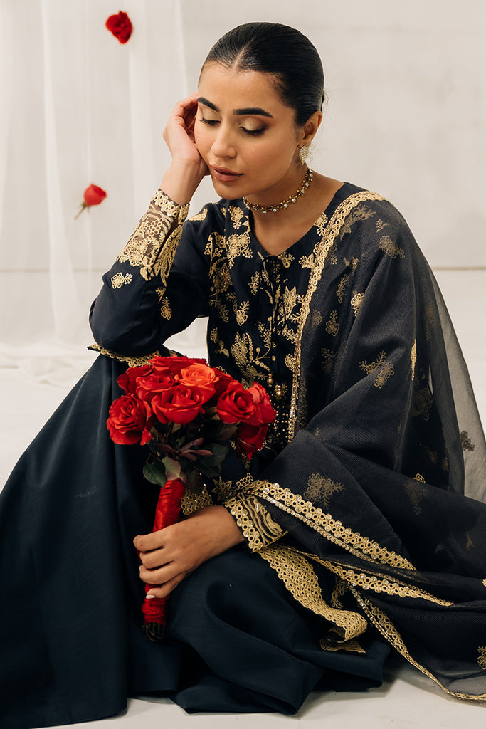 Cross Stitch | Luxe Atelier 24 | CHARCOAL TINT by Cross Stitch - Designer Dress - Type: Ladies Clothes - Available at Libayah - 100% Original