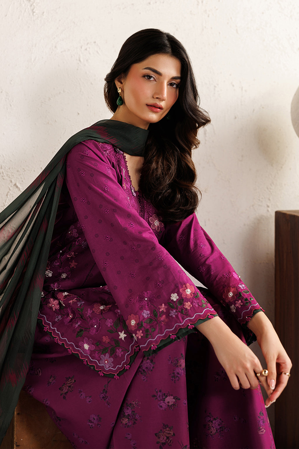 Iznik | Festive lawn 26 | IBE-01 Embroidered Lawn by Iznik - Designer Dress  - Type : Ladies Clothes - Available at Libayah - 100% Original 
