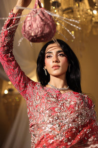 Musferah Saad | Casa Blance |Coral Majesty by Musferah Saad - Designer Dress  - Type : Ladies Clothes - Available at Libayah - 100% Original 