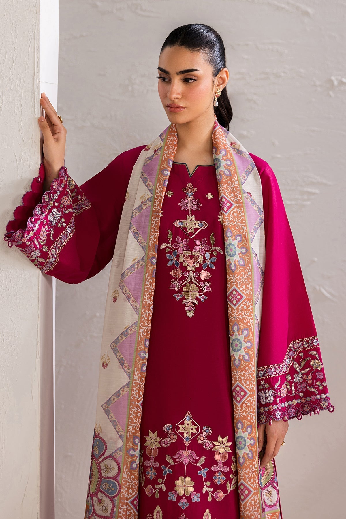 Baroque | Luxury Summer Pret | UF-4449 by Baroque - Designer Dress  - Type : Ladies Clothes - Available at Libayah - 100% Original 