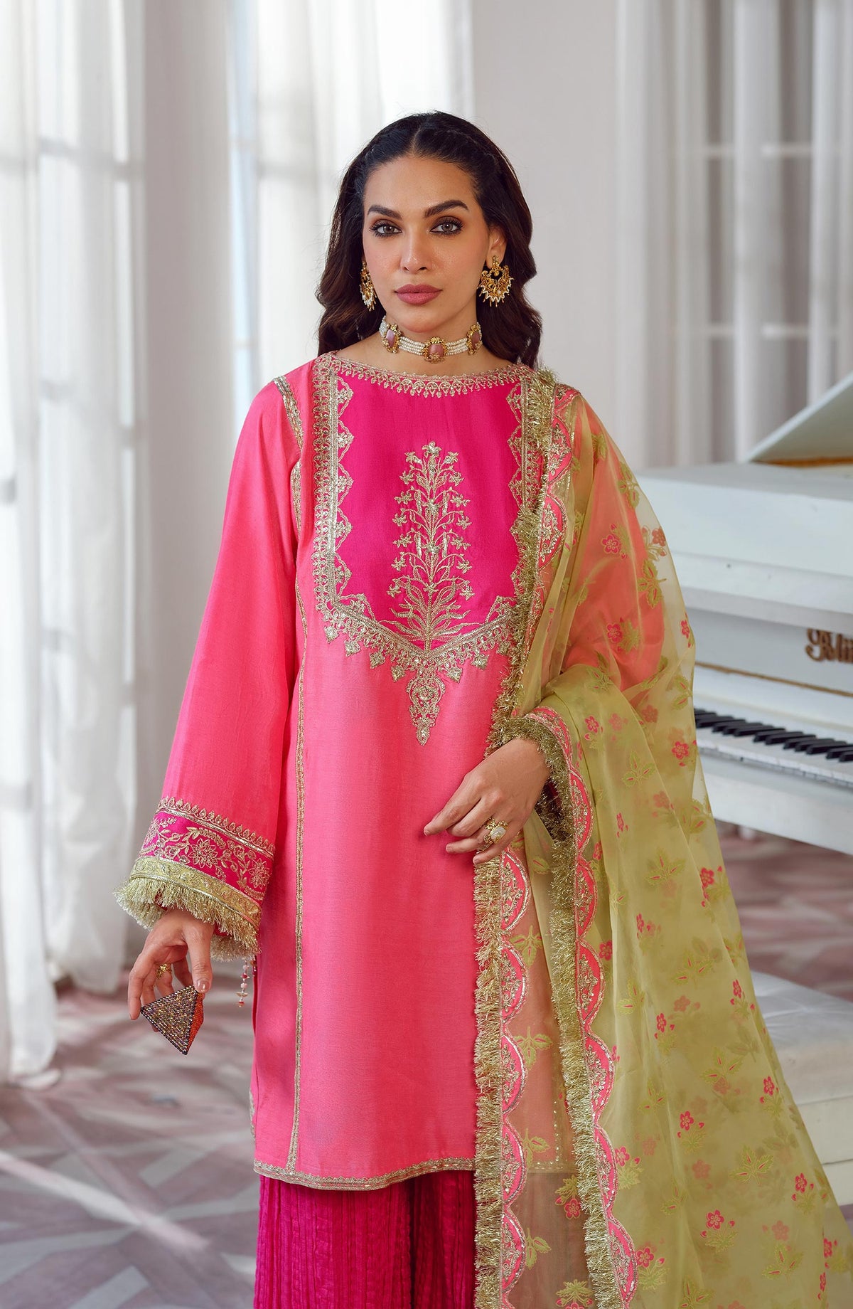 Mina Kashif | Luxury Pret | MK23-11 by Mina Kashif - Designer Dress - Type: Formal - Available at Libayah - 100% Original
