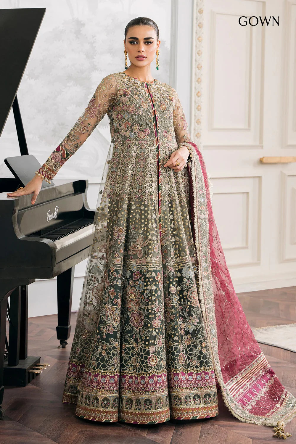 Baroque | Chantelle Embroidered Collection | CH12-02 by Baroque - Designer Dress - Type: Ladies Clothes - Available at Libayah - 100% Original