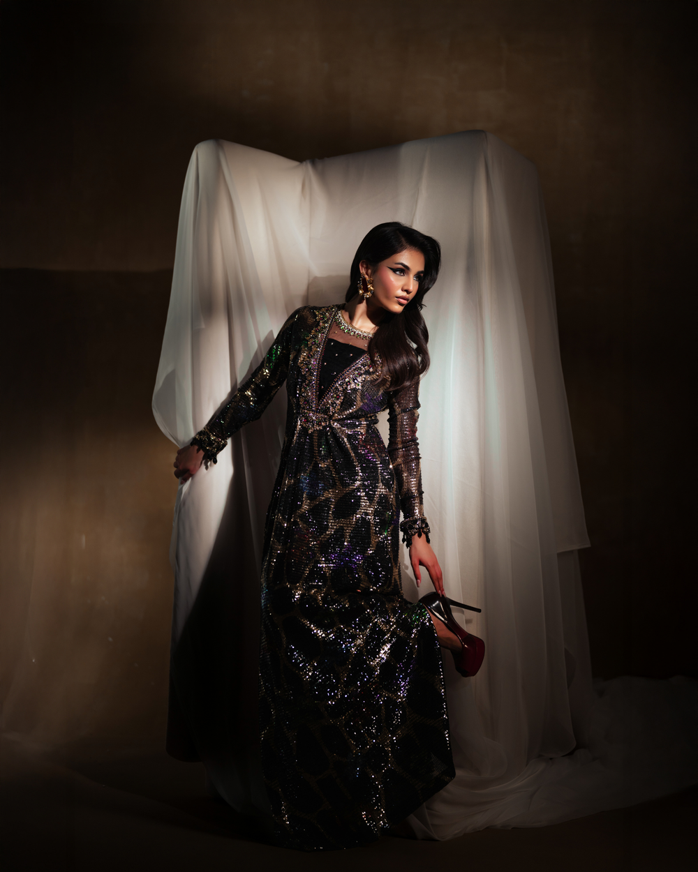 Vasal | Zyra Luxe Pret 26 | Midnight dazzle by Vasal - Designer Dress  - Type : Ladies Clothes - Available at Libayah - 100% Original 