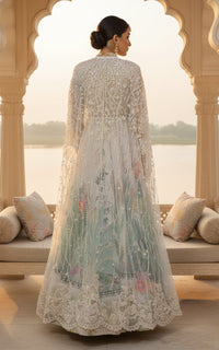Threads and Motifs | Formal Outfits | Blouse With Jacket And Printed Lehenga