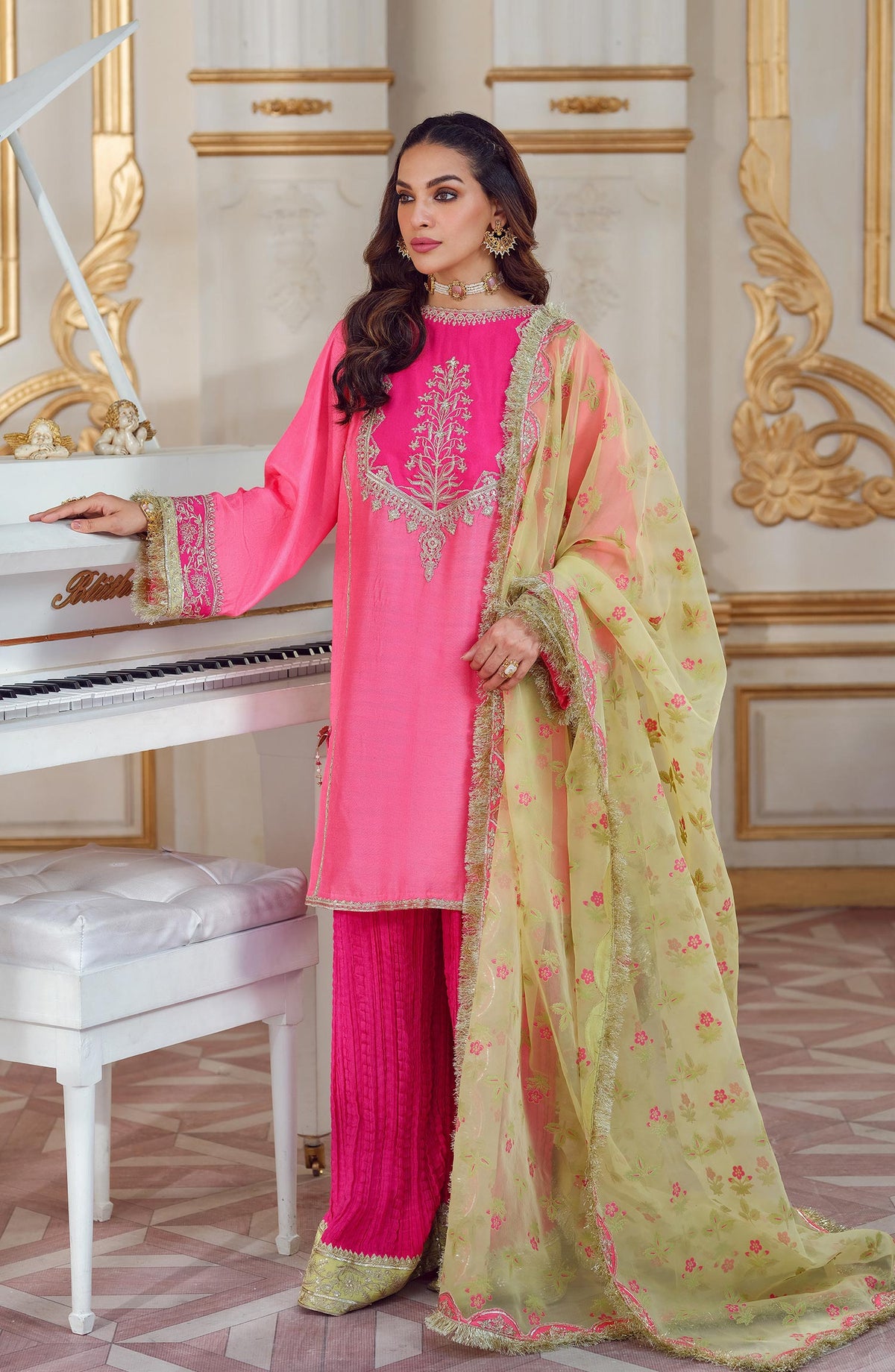 Mina Kashif | Luxury Pret | MK23-11 by Mina Kashif - Designer Dress - Type: Formal - Available at Libayah - 100% Original