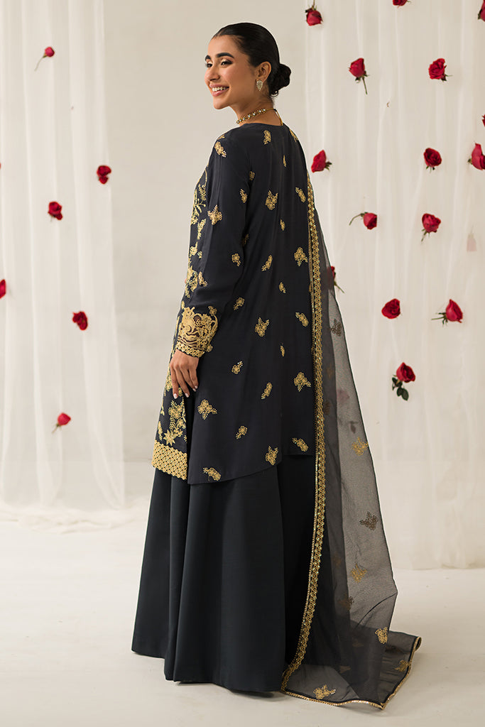 Cross Stitch | Luxe Atelier 24 | CHARCOAL TINT by Cross Stitch - Designer Dress - Type: Ladies Clothes - Available at Libayah - 100% Original
