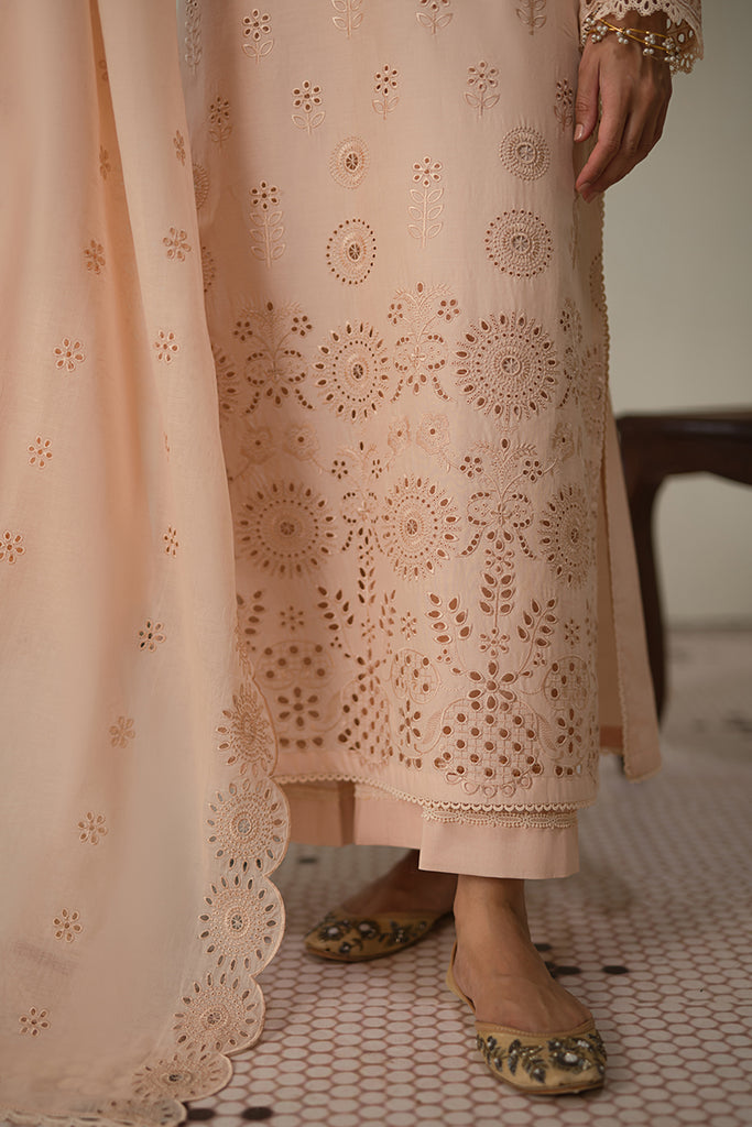 Cross Stitch | Chikankari Lawn 24 | PEARLED IVORY by Cross Stitch - Designer Dress - Type: Ladies Clothes - Available at Libayah - 100% Original