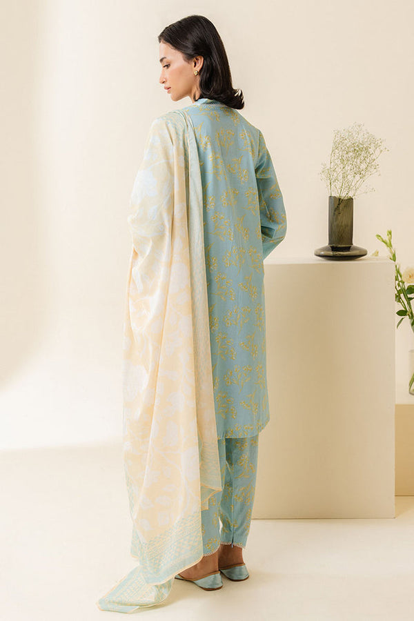 Cross Stitch | Daily Wear | BLUE FOLIAGE by Cross Stitch - Designer Dress - Type: Casuals - Available at Libayah - 100% Original